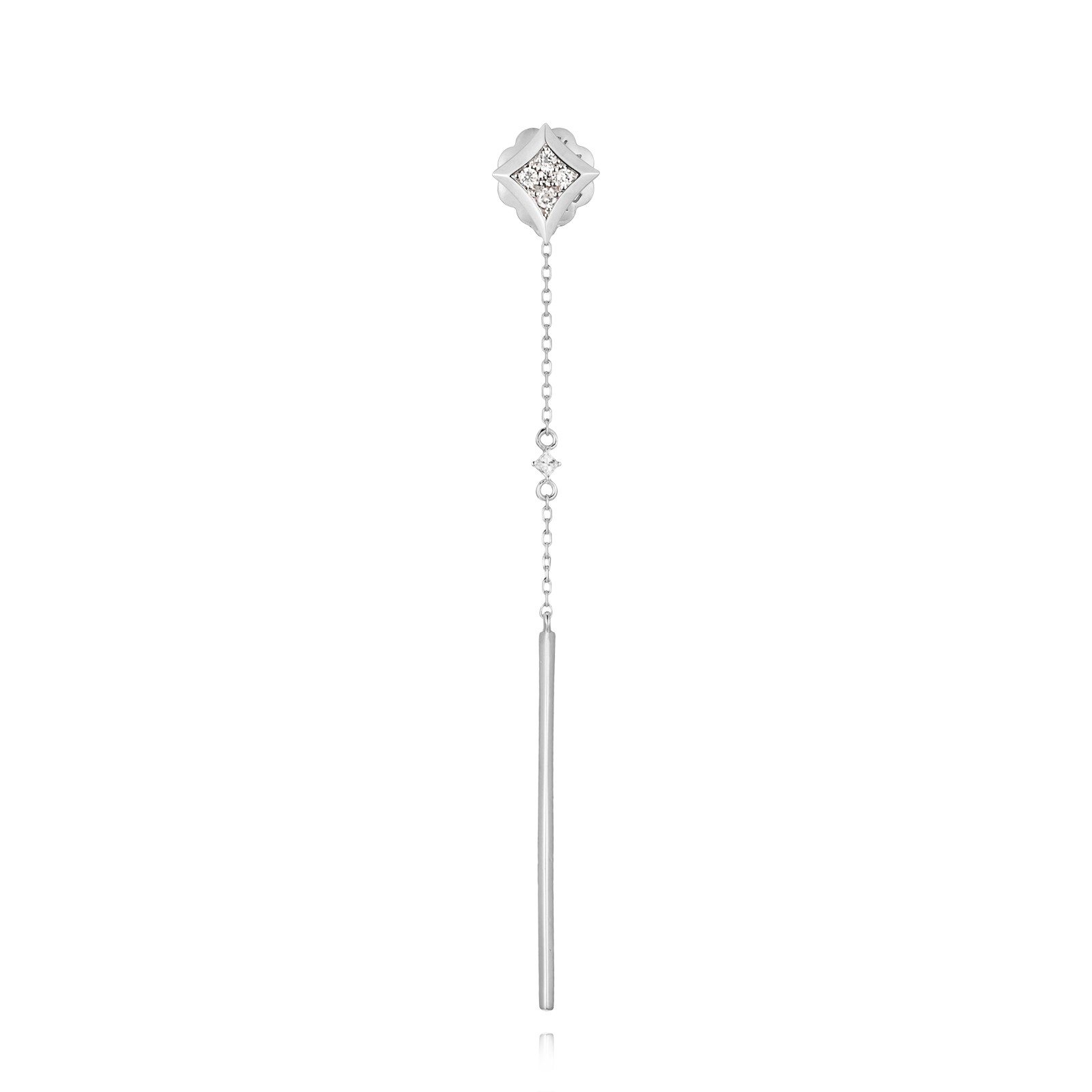 에클라 시그니처- V  다이아몬드 귀걸이